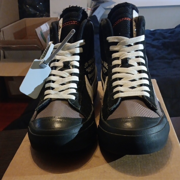 Off-White Nike Blazer Mid Grim Reaper Mens 9.5 Womens 11 OG ALL EUC - Picture 4 of 8